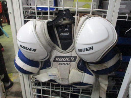 Used Bauer SP4000 Shoulder Pads Adult Size Large - missing velcro