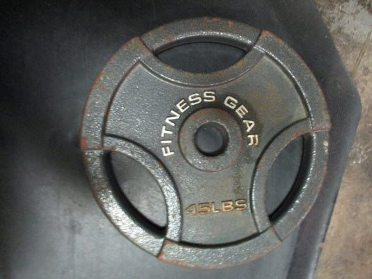 Used Fitness Gear Cast Iron 45LB Weight Plate