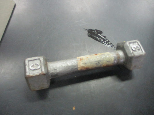 Used 3 LB Cast Iron Dumbbell