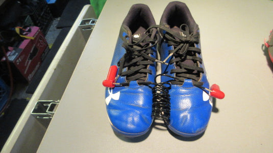 Used Under Armour Size 4 Cleats Blue
