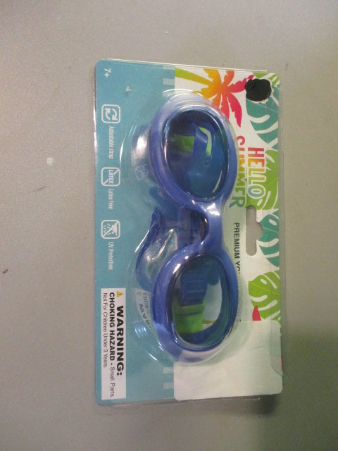 Load image into Gallery viewer, Hello Summer Premier Youth Swim Goggles Ages 7+
