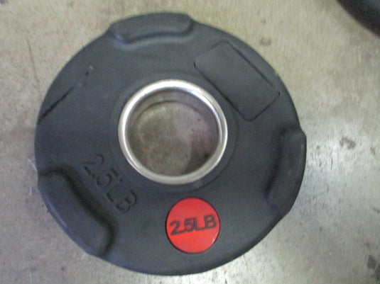 Used 2.5lb Rubber Coated Olympic Weight Plate