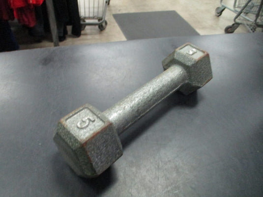 Used 5 Lb Cast Iron Dumbbell