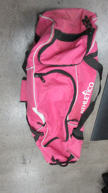 Athletico Rolling Wheeled Baseball/Softball Pink Bat Bag