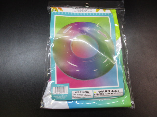 Load image into Gallery viewer, Rainbow Swim Ring 31.5&quot; x 8.3&quot;

