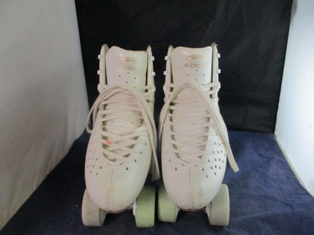 Load image into Gallery viewer, Used Edea Eco Rhinestone Quad Roller Skates Women&#39;s Size 6-7
