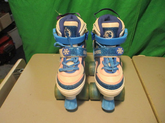 Used Sulifeel Sports Size 10C-13C Quad Roller Skates W/ Lightup Wheels