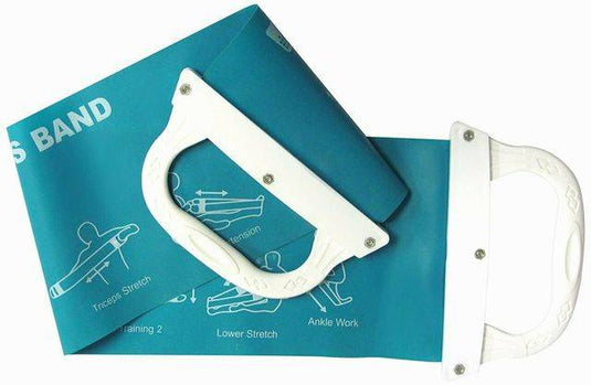 New Tone Fitness Band with Handles & Exercise Chart