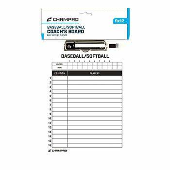 New Champro Baseball / Softball Coach's Board 9" x 12"