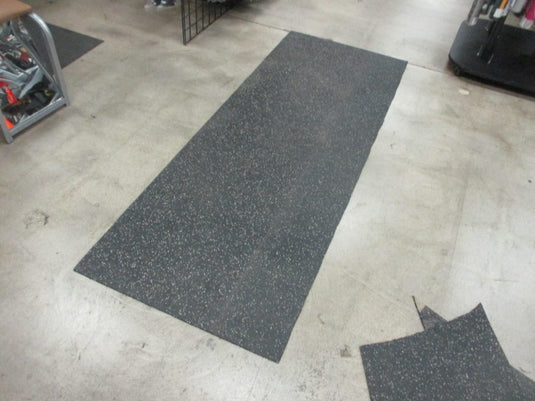 Used 6.5 Foot x 2.5 Foot x 8mm Rubber Flooring (HAS SMALL RIP)
