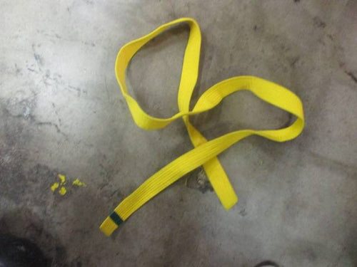 Used Yellow Karate Belt