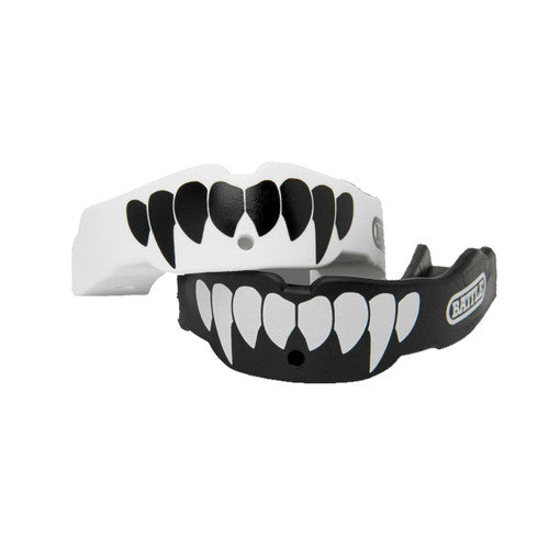 New Battle Fangs Football Mouthguard 2-Pack Youth 10 & Under - Black and White
