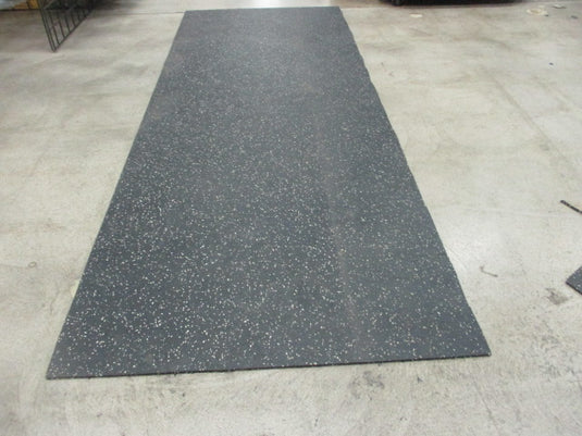 Used 6.5 Foot x 2.5 Foot x 8mm Rubber Flooring (HAS SMALL RIP)