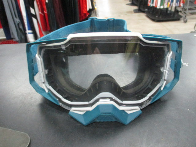 Load image into Gallery viewer, Used 100% Armega Motocross Goggles - Teal w/ Extra Lens
