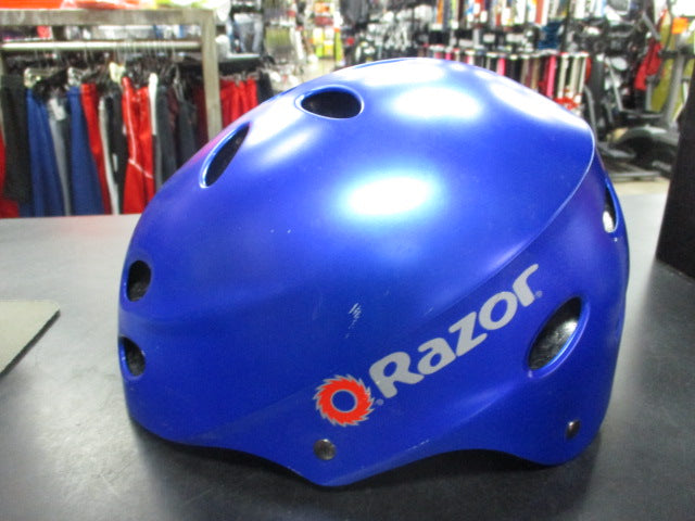 Load image into Gallery viewer, Used Razor Small Blue Helmet
