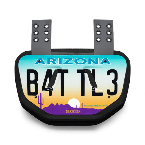 New Battle Arizona License Back Plate - Adult