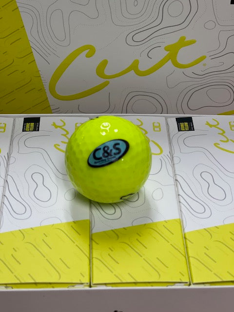 New C&S Cut DC Yellow Golf Balls - 12 Qty