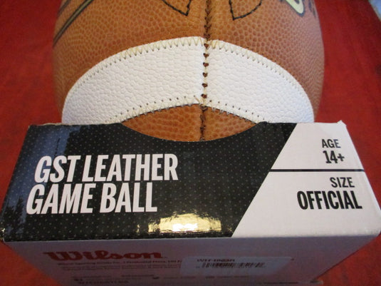 New Wilson GST Official Leather Game Football