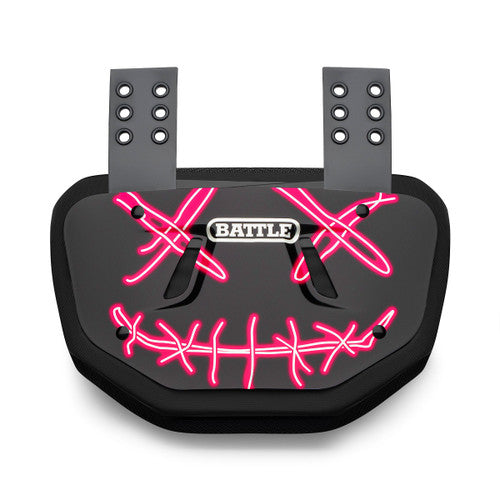 New Battle " Nightmare" Chrome Football Back Plate - Youth