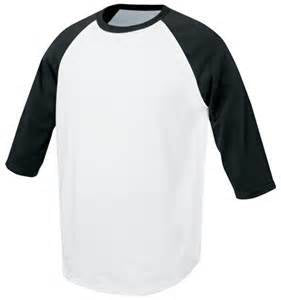 NEW Champro Youth Cotton 3/4 Sleeve Baseball Shirt - Black Size Medium