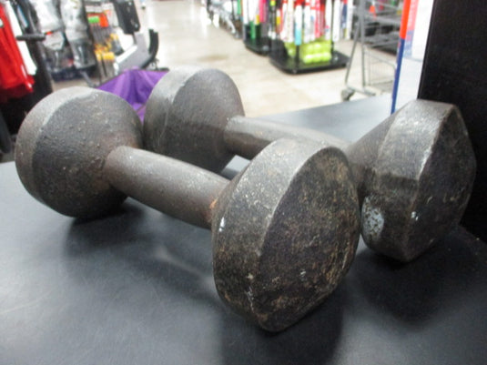Used Vintage 10 LB Dumbbell Pair