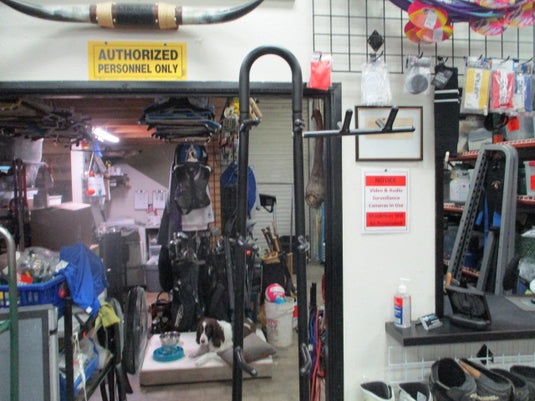 Used Medicine Ball Rack w/ Band Rack