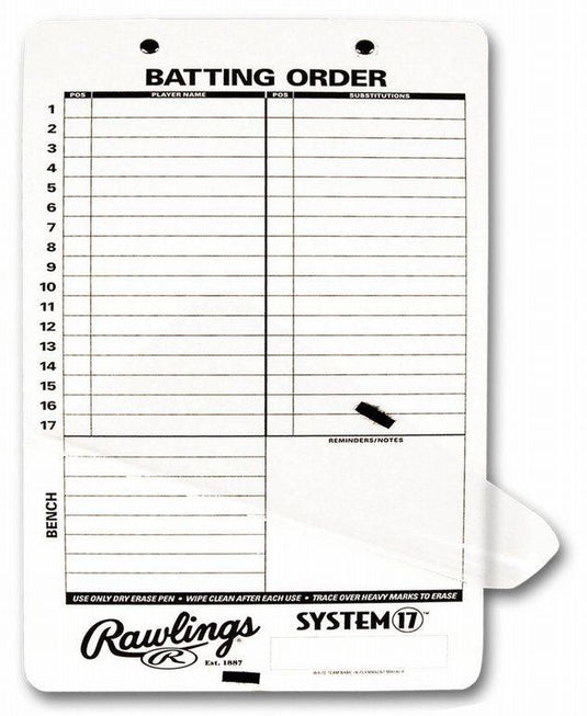 New Rawlings Baseball Coach's Clipboard
