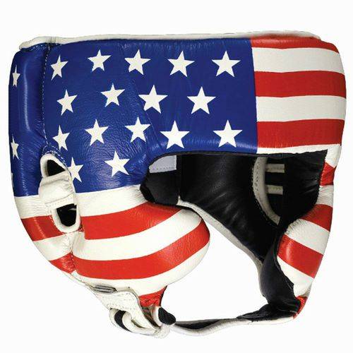 New Ringside Competition-Like Sparring Headgear w/ Cheek Size XL - Flag
