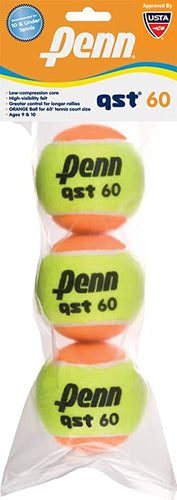 New Penn QST 60 Tennis Balls - 3 Pack