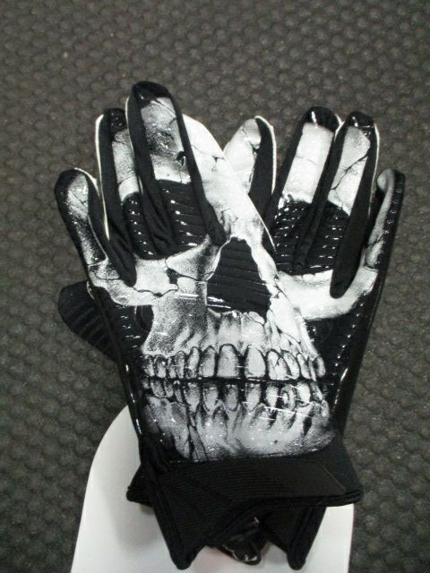 skull handschuhe New Battle Skullface Cloaked Football Receiver Gloves