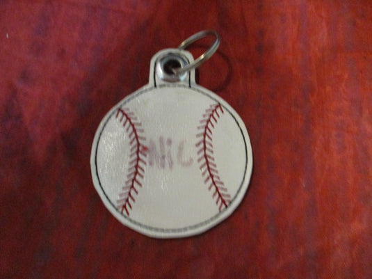Used Baseball Keychain
