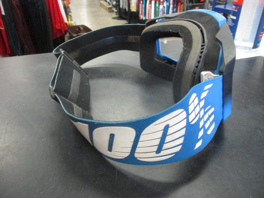 Used 100% Armega Motocross Goggles - Blue