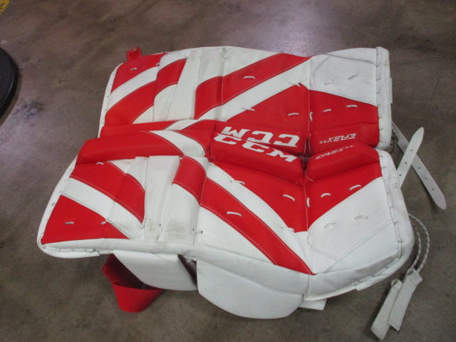 Load image into Gallery viewer, Used CCM Eflex 5.5 Speed Skin 22&quot; Jr Hockey Goalie Leg Pads
