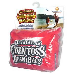 New All Weather Corn Toss Bags (Red) - Set of 4