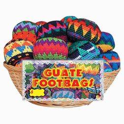New Crocheted Guate Footbag Assorted Colors Qty 1