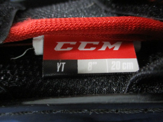 Used CCM Jetspeed 8" Junior Hockey Shin Pads
