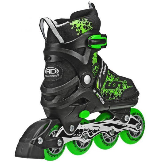 New Roller Derby Boys Ion 7.2 Adjustable Inline Skates Size 11-1