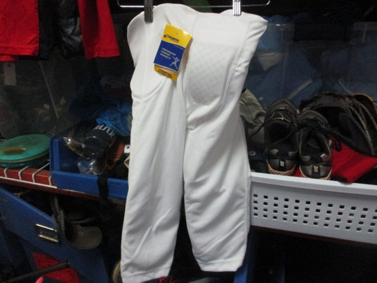 Used Champro Youth White Football Pants w/ Pads Size Small