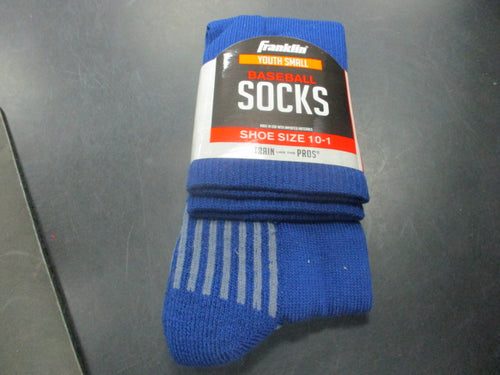 Franklin Baseball Socks Shoe Size 10-1 Royal Blue