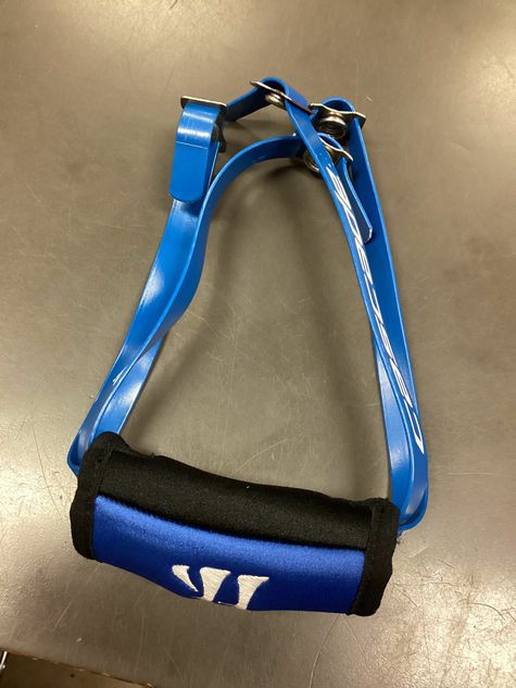 Load image into Gallery viewer, Used Cascade Lacrosse Chin Strap with Blue Cover
