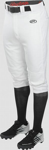 New Rawlings Launch Knicker Baseball Pants Adult Size Medium- White
