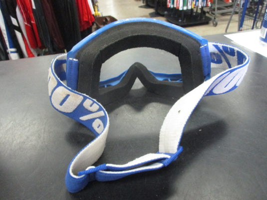 Used 100% Strata 2 Motocross Goggles - Blue