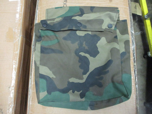 Used Army Camo Snap Nylon Belt Pouch 10 x 10 x 3