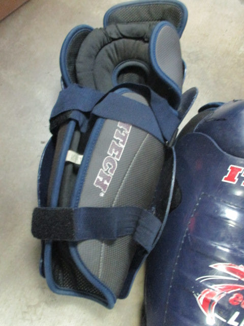 Load image into Gallery viewer, Used Itech 15&quot; Adult Hockey Shin Guards

