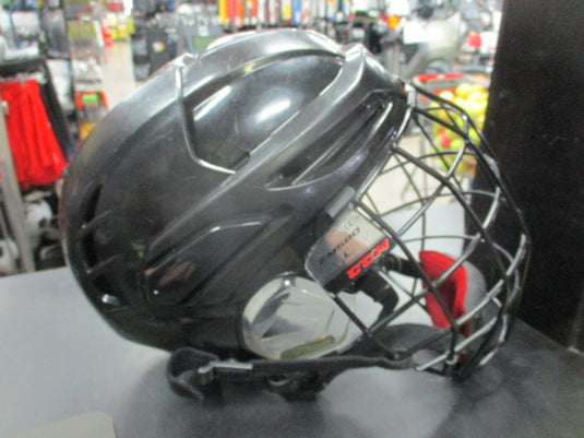 Used Warrior 360 Fit Hockey Helmet w/ CCM Mask Size Medium 7 - 7 1/2