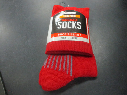 Franklin Baseball Socks Shoe Size 10-1 Scarlet Red