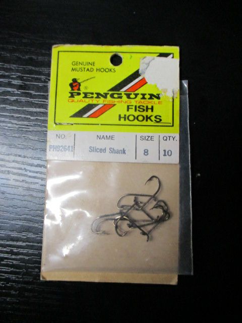 Used Penguin Sliced Shank Fish Hooks Size 8 - 10 ct – cssportinggoods