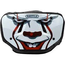 New Battle Clown Chrome Football Back Plate - Adult