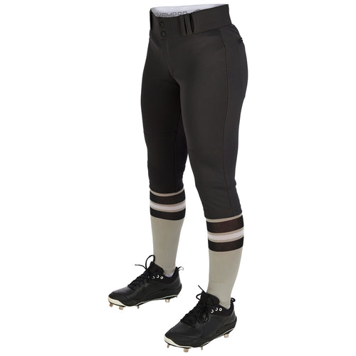 New Champro Tournament Knicker Bottom Softball Pants Youth Size Medium - Black