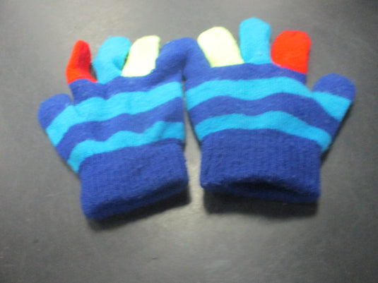 Used Multi Color Kids Knit Gloves